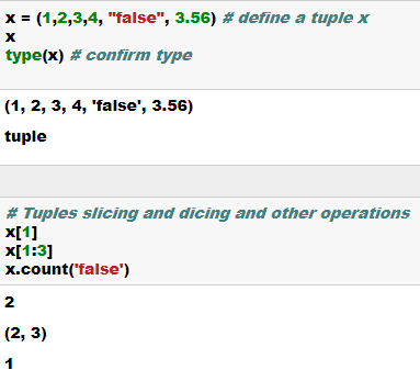 tuples