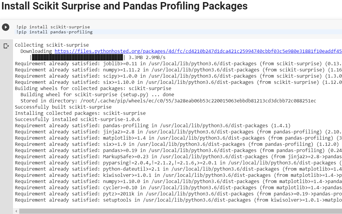 Recommender Engines using Sklearn-Surprise in Python | RP’s Blog on AI